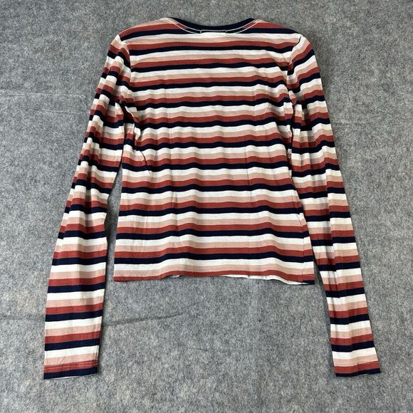 MARINE LAYER Marla Striped Top Women’s Small T-Shirt Multicolor Striped Cotton - Picture 6 of 7